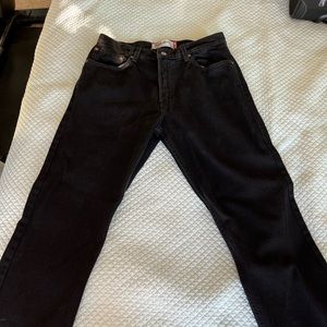 Mens black Levi jeans